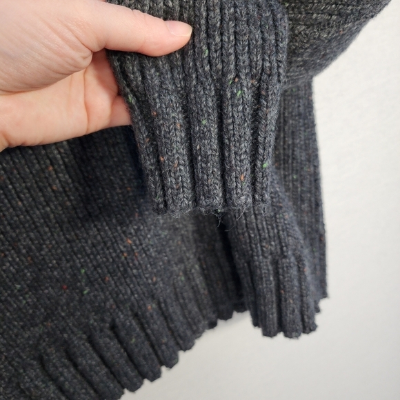 Prana Tunic Style Sweater Size Medium Dark Grey Thick Knit - Picture 5 of 6